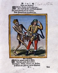 Morte e o mascate, c.1710