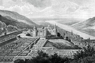 Castelo de Heidelberg, Alemanha, em 1620 1903.
