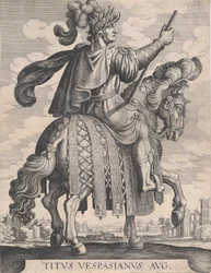 Gravura 10: Imperador Tito a Cavalo, de 