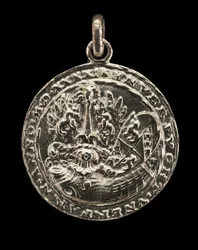 Shield, Cuirass, Casque, e Crest [reverso], 1541.