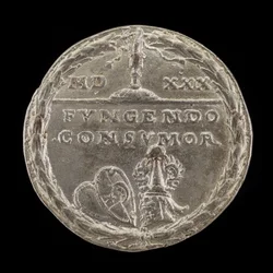 Escudos e Leme [reverso], 1529.
