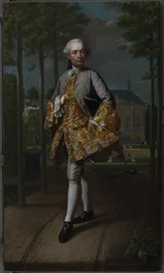 Retrato de Gerard Cornelis van Riebeeck
Gerard Cornelis van Riebeeck (1722-1759), Secretário da Delft, presumivelmente em frente da sua Casa de Campo Essensteyn na Voorburg