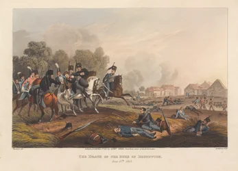 A Morte do Duque de Brunswick, 15 de junho [sic] 1815. (imprimir)