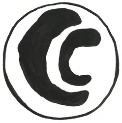 Du Serie Glyphes 6, 2017 (tinta da China)