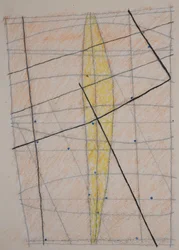 gráfico de varas 3, 2014 (lápis de cor aquarela)