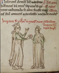 Frederick 2 e Isabel de Inglaterra da História da Inglaterra maior Chronicle