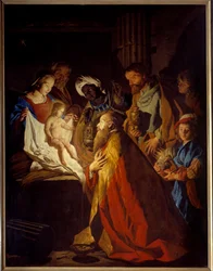 A Adoração dos Reis Magos, século XVII, sol, 1,81x2,35 m, Toulouse, Musée des Augustins