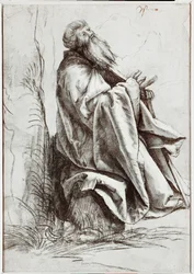 Santo António de Pádua a rezar