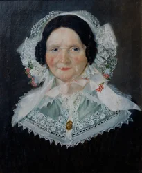 Retrato de uma mulher (óleo sobre tela)