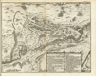 Batalha de Oudenarde, 1708
Plan de la Bataille, proche d