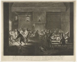 Sala da guarda com macacos, c. 1720