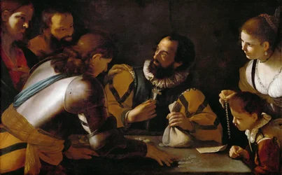 La vocation de Saint Matthieu - The Vocation of Saint Matthew - Mattia Preti (1613-1699). Óleo sobre tela, c. 1635. Dimensão : 104x164 cm. Museu de História de Arte, Vienne