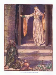 Encontre sua recompensa em meu amor, ilustração de Tales de Fadas de Lady Anns, 1914