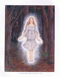 A criança maravilhosa se moveu como uma estrela, ilustração deLady Anns Fairy Tales, 1914