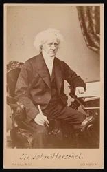 Retrato de Sir John Frederick William Herschel 1792-1871, antes de 1871.