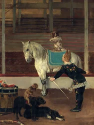 Os artistas de circo, 1875
