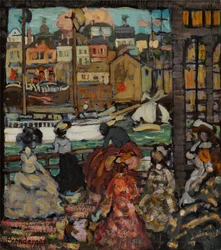 East Boston Ferry, c.1907-10 (óleo no painel)
