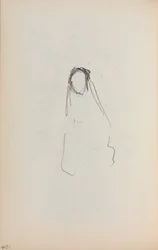 Caderno de desenho italiano: Figura página 124, 1898-1899.