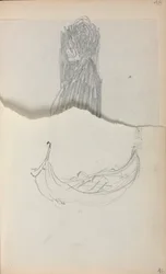 Caderno de desenho italiano: gôndola, página 46, 1898-1899.
