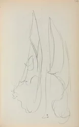 Caderno de desenho italiano: Duas velas, página 74, 1898-1899.