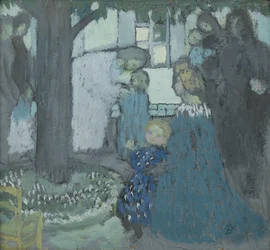 Deixe a primeira ideia chegar até mim, c.1899 (óleo no cartão)