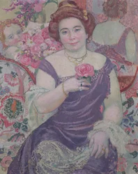 Marthe com uma rosa, 1909