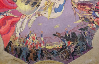 A Vitória de 1918, detalhe (óleo sobre tela)