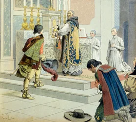 História de França: François Leclerc du Tremblay, chamado Padre Joseph (1577-1638), eminência parda, confidente e colaborador do cardeal Richelieu (Armand Jean du Plessis)