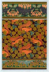 Desenhos para papel de parede e bordas, pub. 1897.