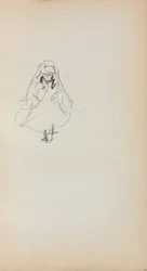 Sketchbook italiano: Rapariga de pé (página 257)