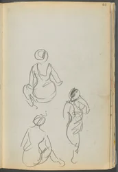 Sketchbook- The Granite Shore Hotel, Rockport, página 063: Banhistas
