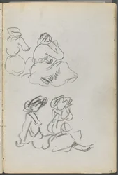 Sketchbook, The Dells, N° 127, página 093: Figuras sentadas