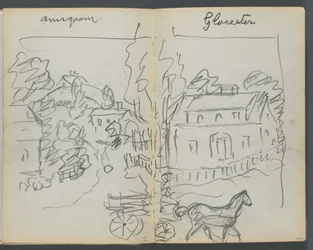 Sketchbook, The Dells, N° 127, página 176 e 177: "Annisquam - Glocester"