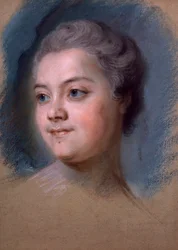 Retrato de Mademoiselle de Chastagner de Lagrange, de Maurice-Quentin de la Tour (1704-1788)