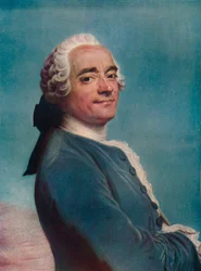Auto-retrato com Lace Jabot, c1750