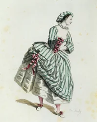 Corallina em 1744, por Maurice Sand (1823-1889)