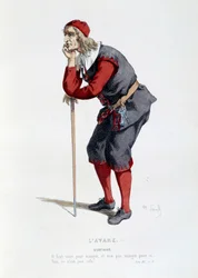 Figurino do personagem Harpagon na peça "L