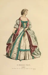 Traje para o papel de Dorimene, c.1868 (gravura)