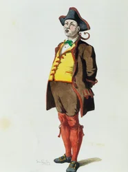 Gianduja em 1858, por Maurice Sand (1823-1889)