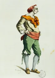 Meo Patacca em 1800, por Maurice Sand (1823-1889)
