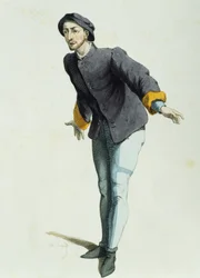 Ruzzante em 1525, por Maurice Sand (1823-1889)