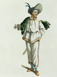 Tabarino em 1618, por Maurice Sand (1823-1889)