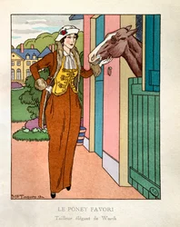 O pónei preferido. A moda parisiense: Alfaiate elegante de Charles Frederic Worth (1825-1895)
