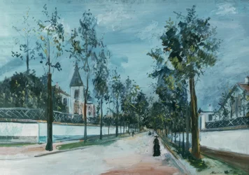 A rua suburbana