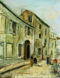 Rue Corot a Montmartre, c.1930 (óleo sobre tela)