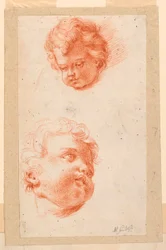Desenho, Estudos: Duas cabeças de crianças, finais do século XVIII