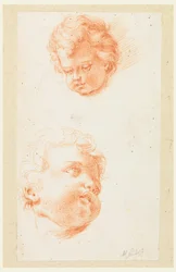 Desenho, Estudos: Duas cabeças de crianças, finais do século XVIII