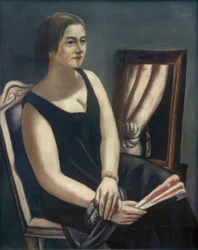 Retrato de Minna Beckmann-Tube