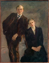 Retrato duplo Max Beckmann e Minna Beckmann-Tube