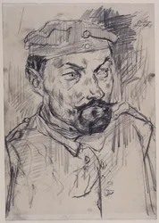 Miliciano Ernst Pflanz, cabeça e ombros